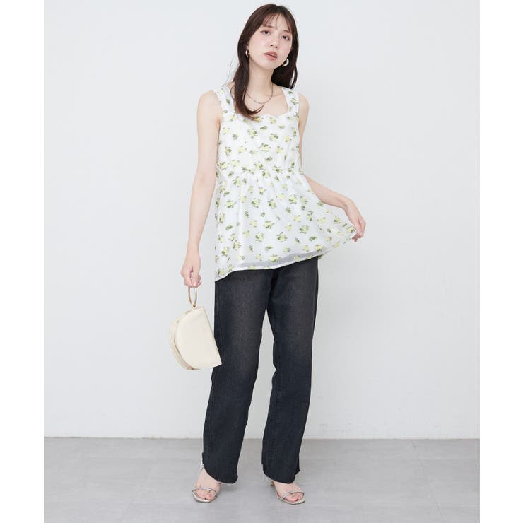 【natural couture】ジャガードキャトップス | NICE CLAUP / OLIVE des OLIVE　OUTLET | 詳細画像13 