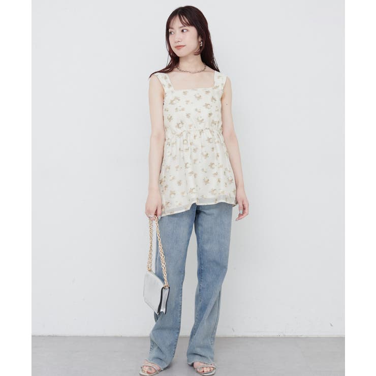 【natural couture】ジャガードキャトップス | NICE CLAUP / OLIVE des OLIVE　OUTLET | 詳細画像22 