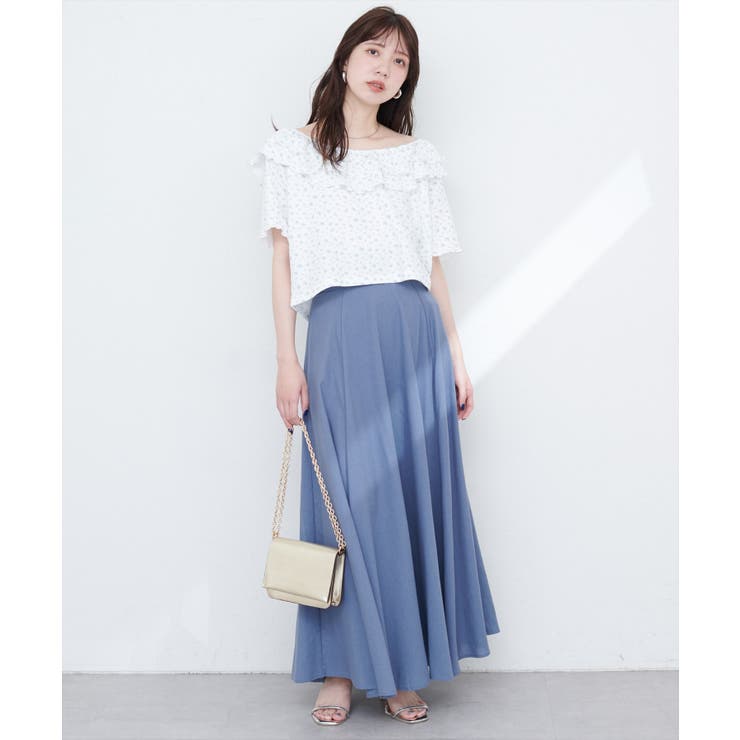 【natural couture】ワッフルフリルTOPS | NICE CLAUP / OLIVE des OLIVE　OUTLET | 詳細画像2 
