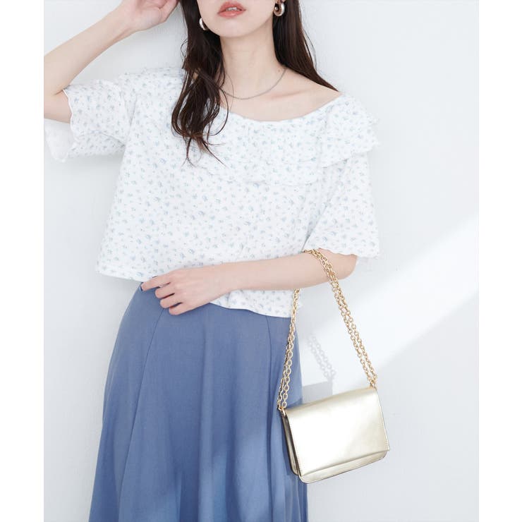 【natural couture】ワッフルフリルTOPS | NICE CLAUP / OLIVE des OLIVE　OUTLET | 詳細画像4 