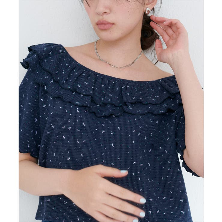 【natural couture】ワッフルフリルTOPS | NICE CLAUP / OLIVE des OLIVE　OUTLET | 詳細画像14 