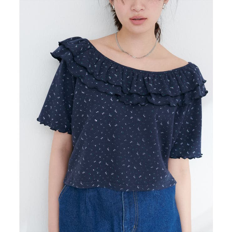 【natural couture】ワッフルフリルTOPS | NICE CLAUP / OLIVE des OLIVE　OUTLET | 詳細画像15 