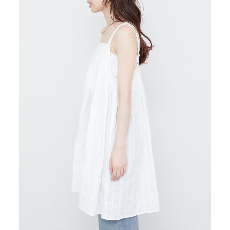 【natural couture】Wストラップキャミチュニック | NICE CLAUP / OLIVE des OLIVE　OUTLET | 詳細画像3 