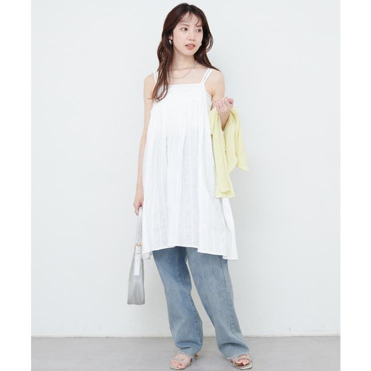 【natural couture】Wストラップキャミチュニック | NICE CLAUP / OLIVE des OLIVE　OUTLET | 詳細画像11 