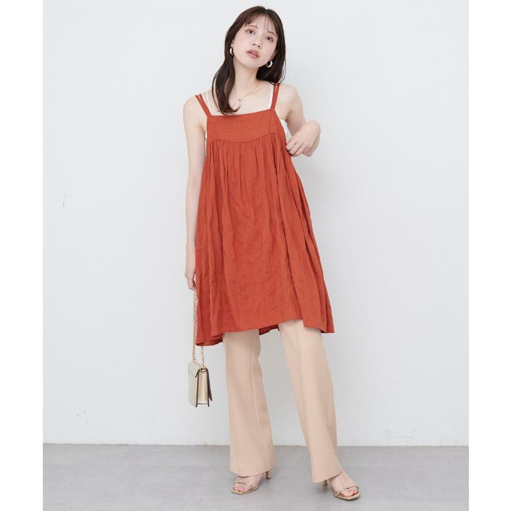 【natural couture】Wストラップキャミチュニック | NICE CLAUP / OLIVE des OLIVE　OUTLET | 詳細画像18 