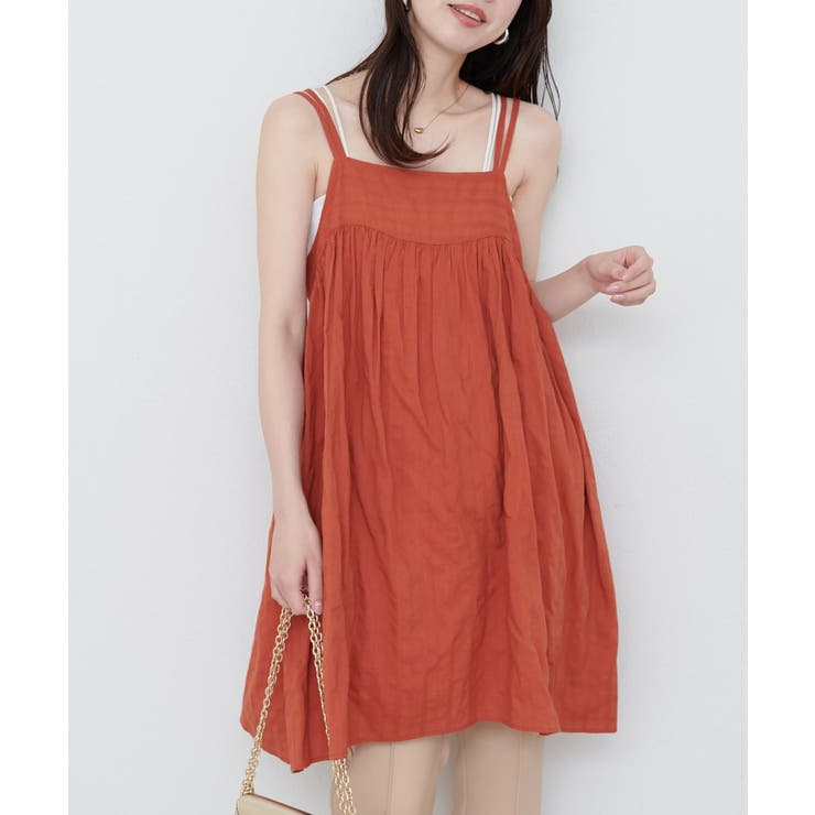 【natural couture】Wストラップキャミチュニック | NICE CLAUP / OLIVE des OLIVE　OUTLET | 詳細画像20 