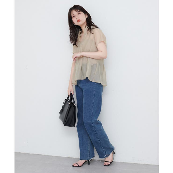 【natural couture】ワッシャーオーガンジースキッパーブラウ… | NICE CLAUP / OLIVE des OLIVE　OUTLET | 詳細画像8 