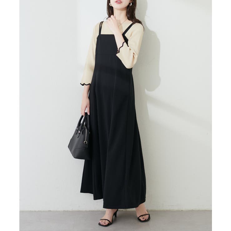 【natural couture】配色スカラップ強撚ニット（7二袖） | NICE CLAUP / OLIVE des OLIVE　OUTLET | 詳細画像26 