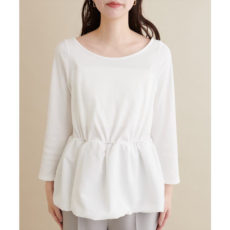  【natural couture】【大人ナチュ】バルーンヘム×リブトップス | NICE CLAUP / OLIVE des OLIVE　OUTLET | 詳細画像6 