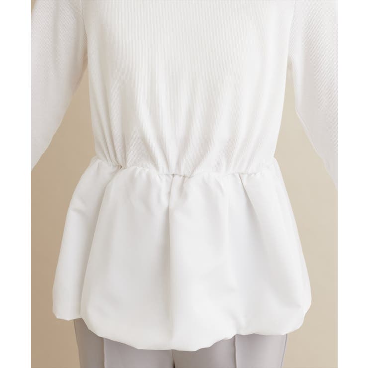  【natural couture】【大人ナチュ】バルーンヘム×リブトップス | NICE CLAUP / OLIVE des OLIVE　OUTLET | 詳細画像10 