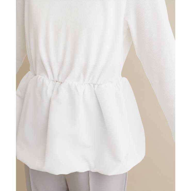  【natural couture】【大人ナチュ】バルーンヘム×リブトップス | NICE CLAUP / OLIVE des OLIVE　OUTLET | 詳細画像11 