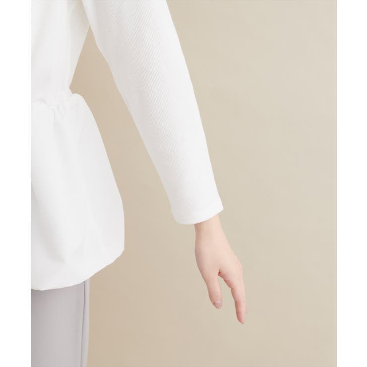  【natural couture】【大人ナチュ】バルーンヘム×リブトップス | NICE CLAUP / OLIVE des OLIVE　OUTLET | 詳細画像12 