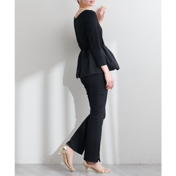  【natural couture】【大人ナチュ】バルーンヘム×リブトップス | NICE CLAUP / OLIVE des OLIVE　OUTLET | 詳細画像13 