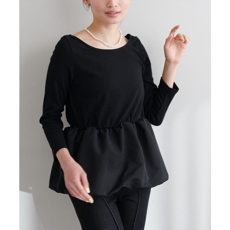  【natural couture】【大人ナチュ】バルーンヘム×リブトップス | NICE CLAUP / OLIVE des OLIVE　OUTLET | 詳細画像15 