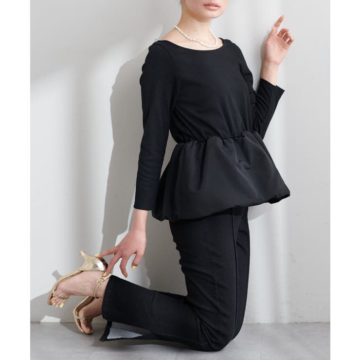  【natural couture】【大人ナチュ】バルーンヘム×リブトップス | NICE CLAUP / OLIVE des OLIVE　OUTLET | 詳細画像17 