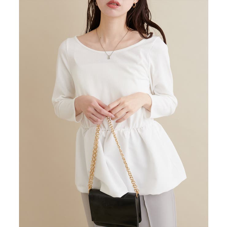 オフ |  【natural couture】【大人ナチュ】バルーンヘム×リブトップス | NICE CLAUP / OLIVE des OLIVE　OUTLET