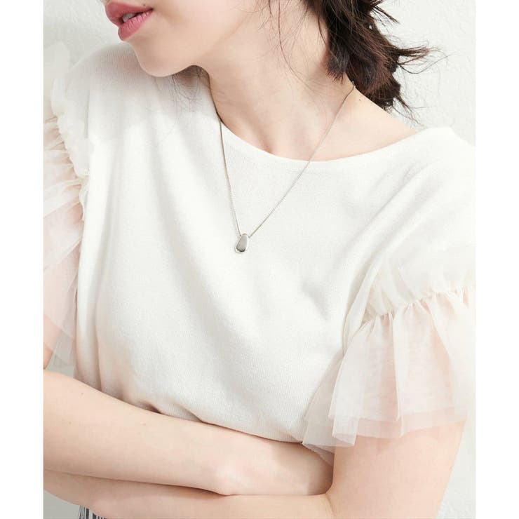 【natural couture】前後2way、チュールフリルドッキングニッ… | NICE CLAUP / OLIVE des OLIVE　OUTLET | 詳細画像2 