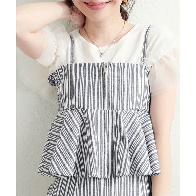 【natural couture】前後2way、チュールフリルドッキングニッ… | NICE CLAUP / OLIVE des OLIVE　OUTLET | 詳細画像5 