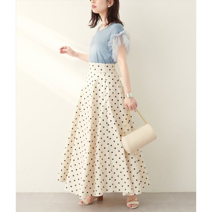 【natural couture】前後2way、チュールフリルドッキングニッ… | NICE CLAUP / OLIVE des OLIVE　OUTLET | 詳細画像14 