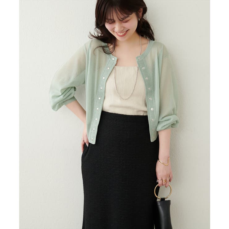 【natural couture】ドット釦シアーカーデ | NICE CLAUP / OLIVE des OLIVE　OUTLET | 詳細画像27 