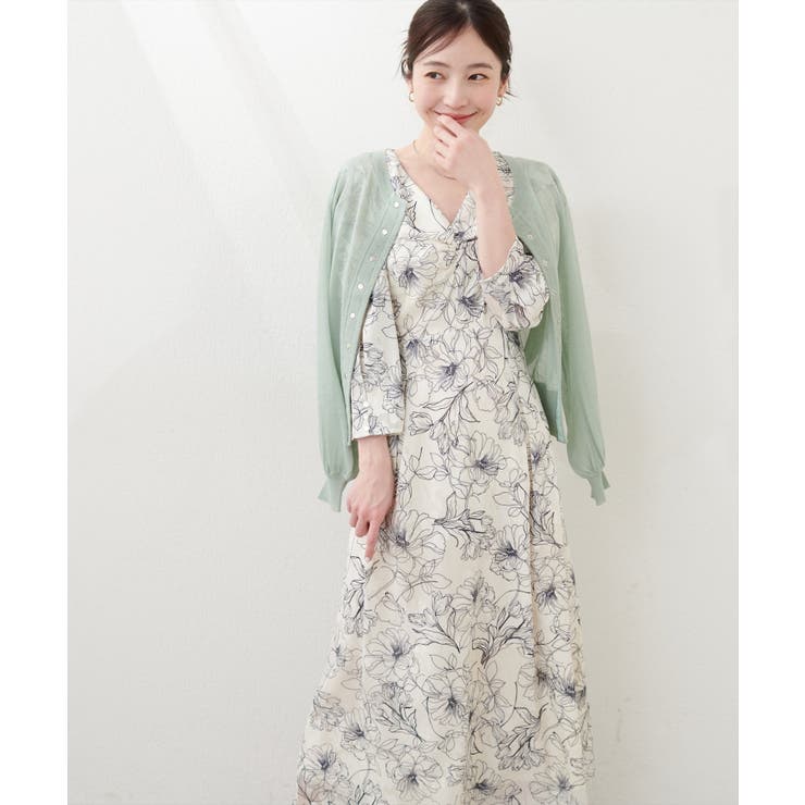 【natural couture】ドット釦シアーカーデ | NICE CLAUP / OLIVE des OLIVE　OUTLET | 詳細画像31 