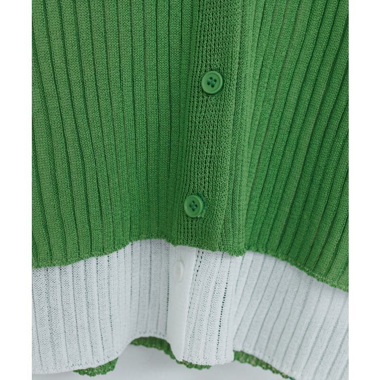 【natural couture】フェイクレイヤードカーデ | NICE CLAUP / OLIVE des OLIVE　OUTLET | 詳細画像5 