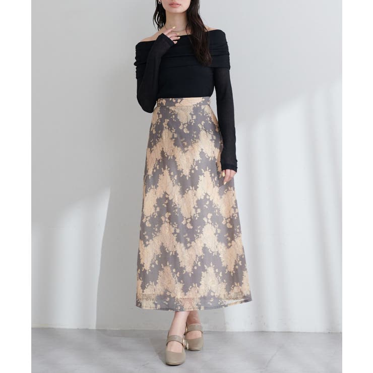 【natural couture】シアーギャザーオフショルプルオーバー | NICE CLAUP / OLIVE des OLIVE　OUTLET | 詳細画像12 