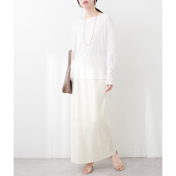 【natural couture】とろみシアープルオーバー | NICE CLAUP / OLIVE des OLIVE　OUTLET | 詳細画像4 