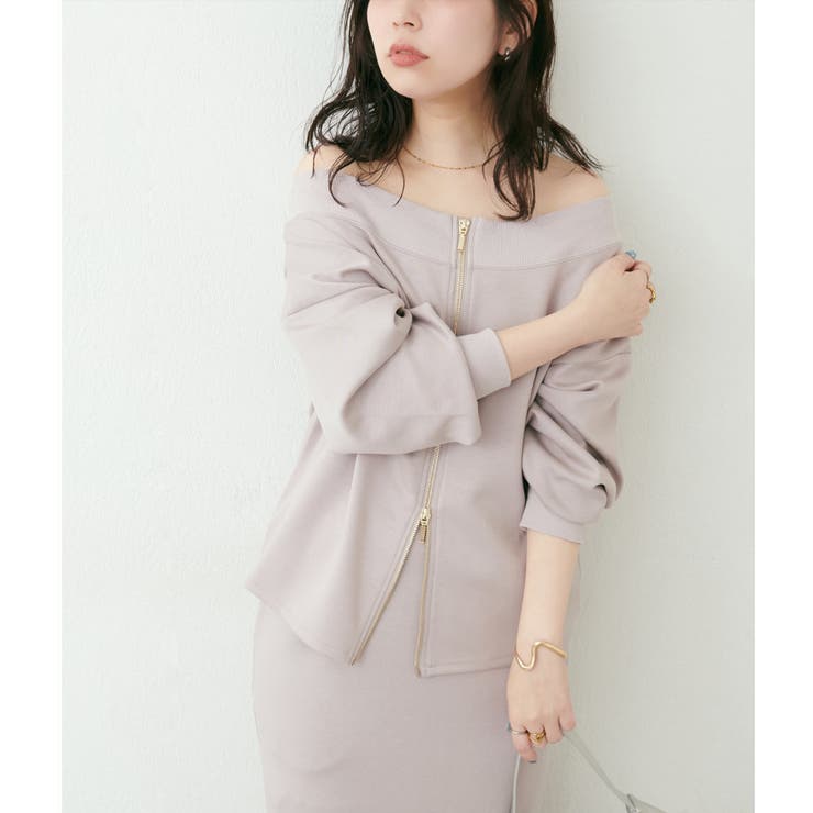 Wzipふわもちダンボールプルオーバー[品番：NCLW0016398]｜NICE