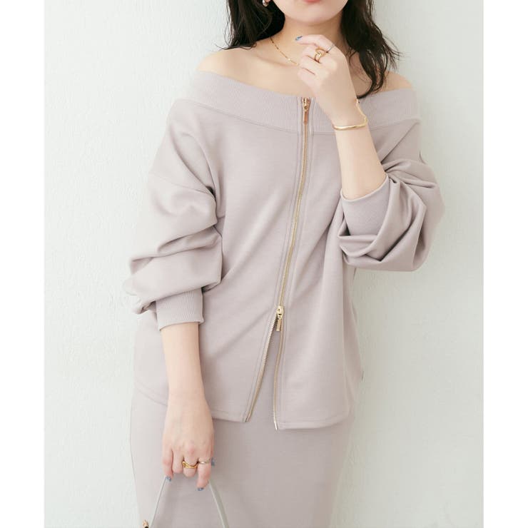 【natural couture】Wzipふわもちダンボールプルオーバー | NICE CLAUP / OLIVE des OLIVE　OUTLET | 詳細画像13 