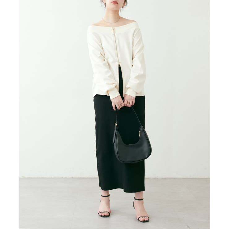 【natural couture】Wzipふわもちダンボールプルオーバー | NICE CLAUP / OLIVE des OLIVE　OUTLET | 詳細画像6 
