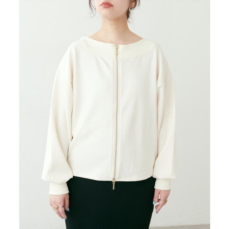 【natural couture】Wzipふわもちダンボールプルオーバー | NICE CLAUP / OLIVE des OLIVE　OUTLET | 詳細画像23 