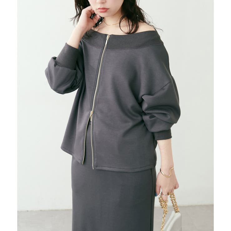 【natural couture】Wzipふわもちダンボールプルオーバー | NICE CLAUP / OLIVE des OLIVE　OUTLET | 詳細画像20 