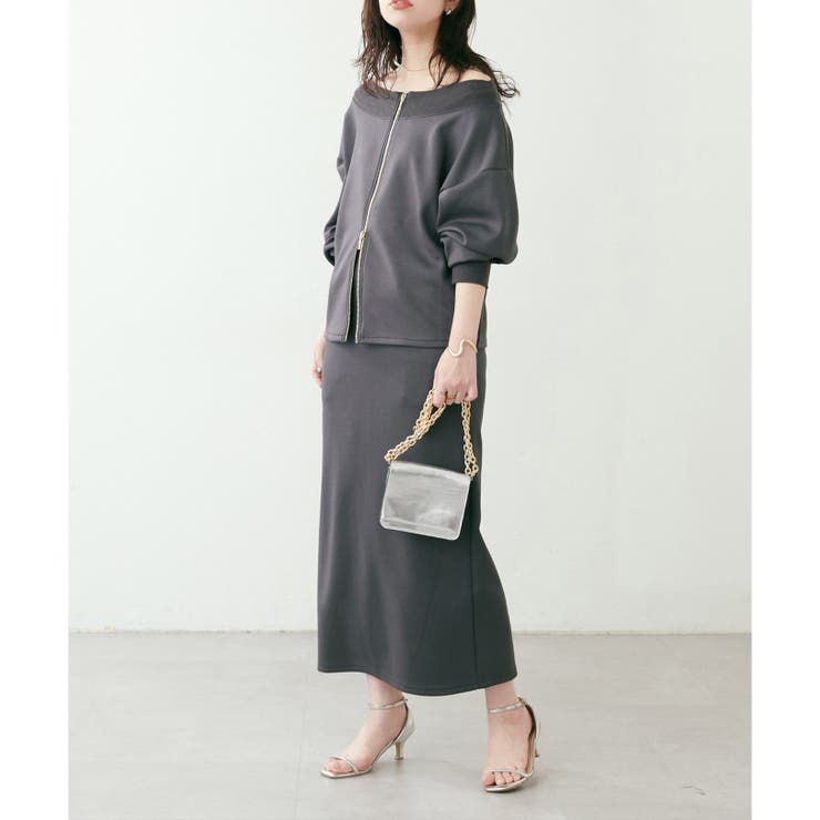 【natural couture】Wzipふわもちダンボールプルオーバー | NICE CLAUP / OLIVE des OLIVE　OUTLET | 詳細画像22 