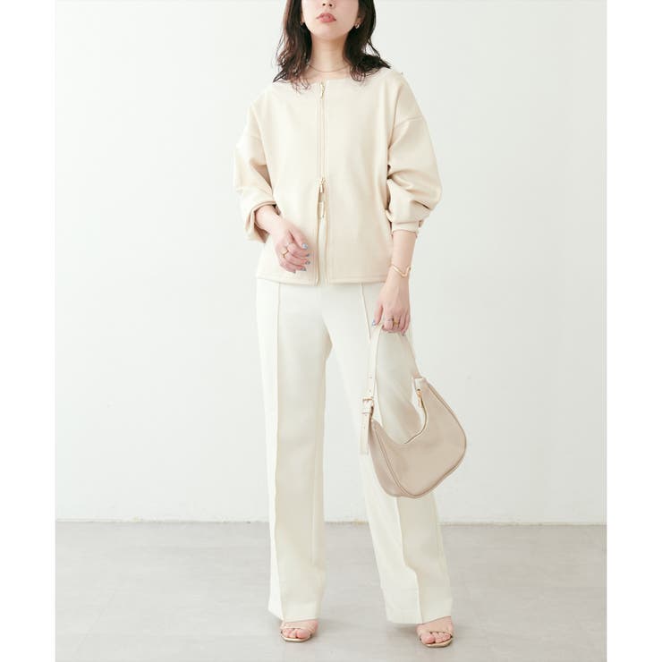 【natural couture】Wzipふわもちダンボールプルオーバー | NICE CLAUP / OLIVE des OLIVE　OUTLET | 詳細画像11 