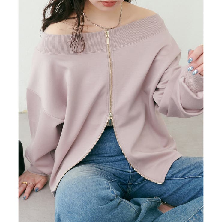 【natural couture】Wzipふわもちダンボールプルオーバー | NICE CLAUP / OLIVE des OLIVE　OUTLET | 詳細画像16 