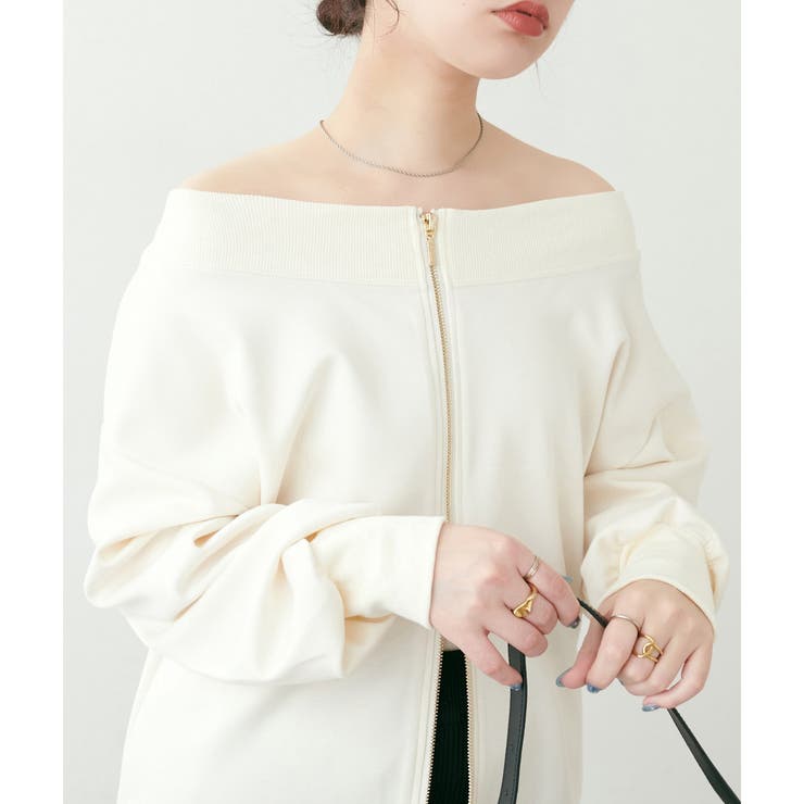オフ | 【natural couture】Wzipふわもちダンボールプルオーバー | NICE CLAUP / OLIVE des OLIVE　OUTLET