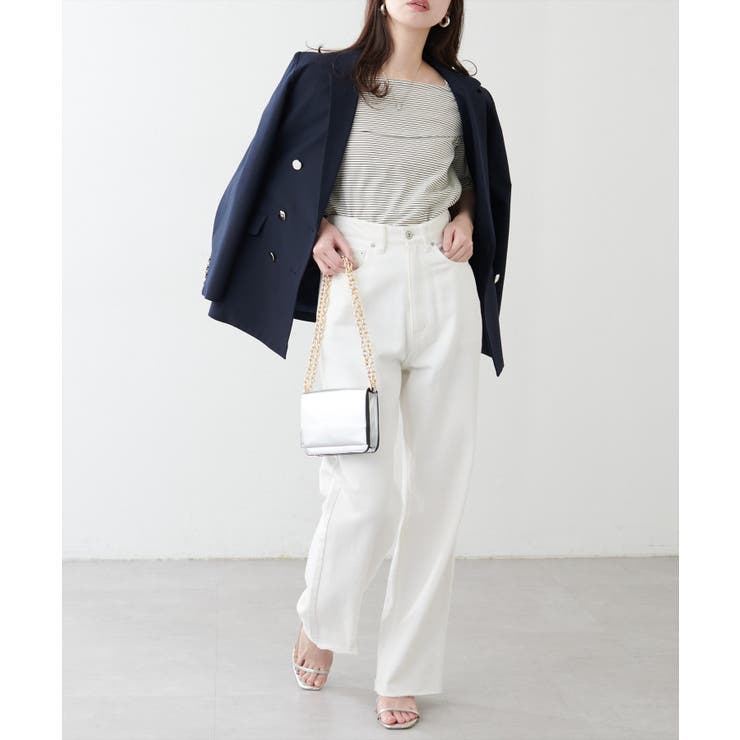 【natural couture】オフショルデザインカットソーTOPS | NICE CLAUP / OLIVE des OLIVE　OUTLET | 詳細画像1 