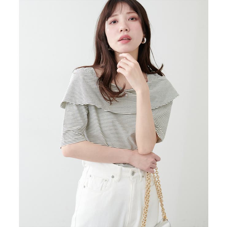 【natural couture】オフショルデザインカットソーTOPS | NICE CLAUP / OLIVE des OLIVE　OUTLET | 詳細画像5 