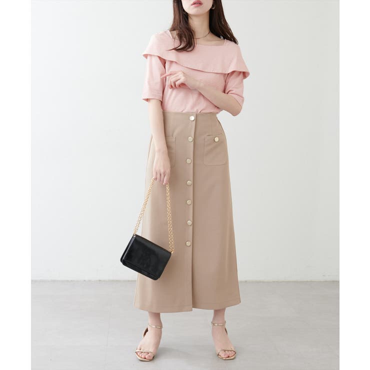 【natural couture】オフショルデザインカットソーTOPS | NICE CLAUP / OLIVE des OLIVE　OUTLET | 詳細画像8 