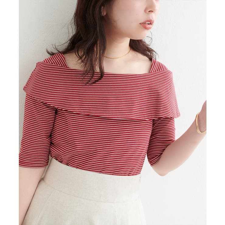 【natural couture】オフショルデザインカットソーTOPS | NICE CLAUP / OLIVE des OLIVE　OUTLET | 詳細画像16 