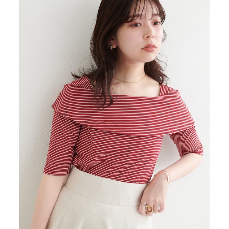 【natural couture】オフショルデザインカットソーTOPS | NICE CLAUP / OLIVE des OLIVE　OUTLET | 詳細画像17 