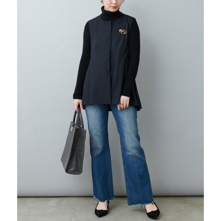 【natural couture】オケージョン対応可 / ツイルタックベスト | NICE CLAUP / OLIVE des OLIVE　OUTLET | 詳細画像17 