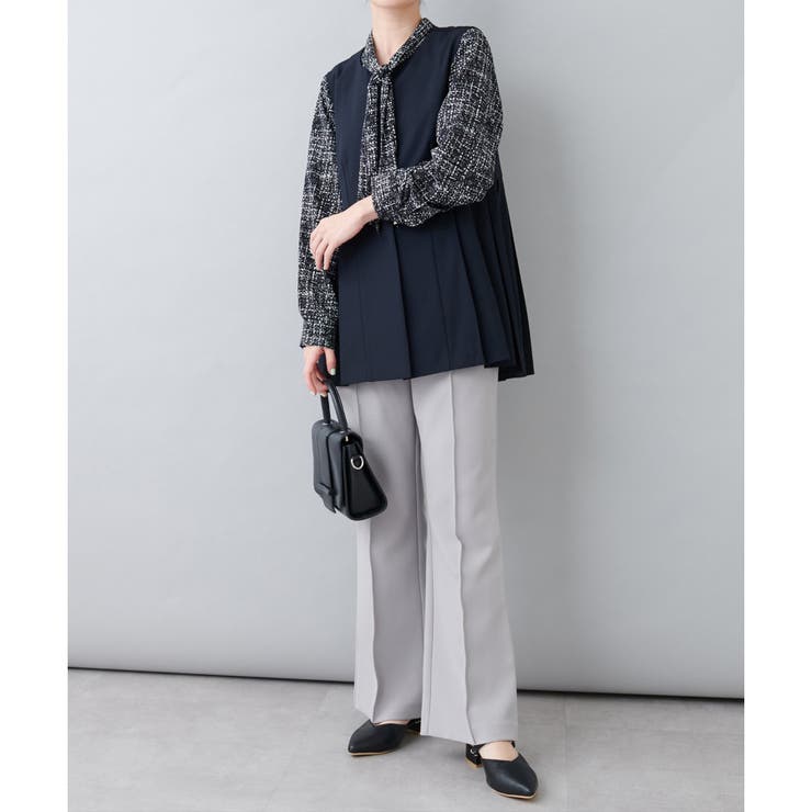 【natural couture】オケージョン対応可 / ツイルタックベスト | NICE CLAUP / OLIVE des OLIVE　OUTLET | 詳細画像12 