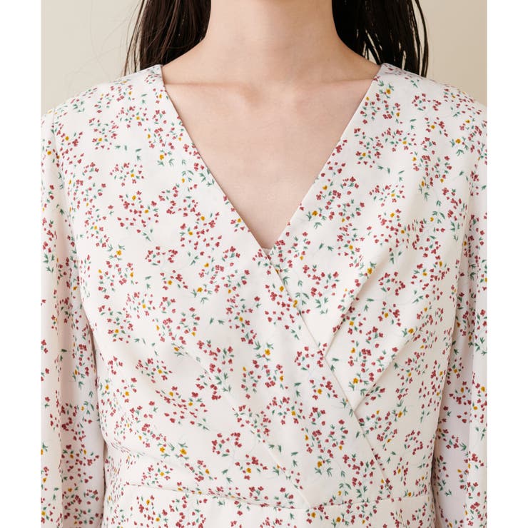 【natural couture】【大人ナチュ】花柄レディカシュクールワンピース | NICE CLAUP / OLIVE des OLIVE　OUTLET | 詳細画像15 