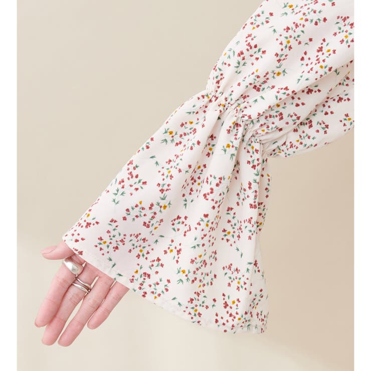 花柄レディカシュクールワンピース[品番：NCLW0015667]｜NICE
