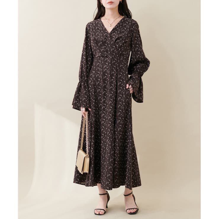 【natural couture】【大人ナチュ】花柄レディカシュクールワンピース | NICE CLAUP / OLIVE des OLIVE　OUTLET | 詳細画像10 