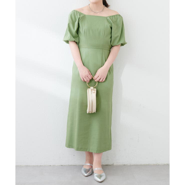 【natural couture】〈ako〉綿麻パフ袖ワンピース | NICE CLAUP / OLIVE des OLIVE　OUTLET | 詳細画像39 