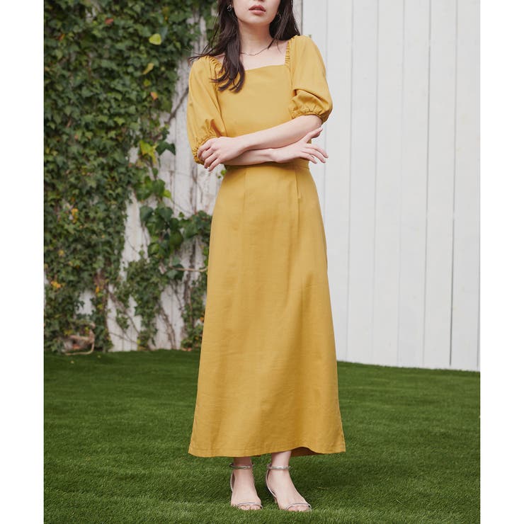 【natural couture】〈ako〉綿麻パフ袖ワンピース | NICE CLAUP / OLIVE des OLIVE　OUTLET | 詳細画像15 