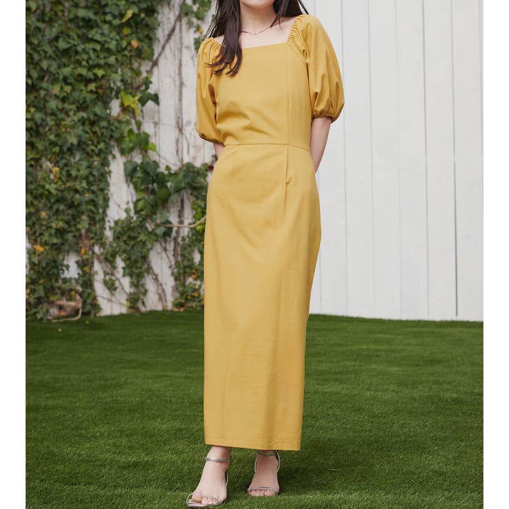 【natural couture】〈ako〉綿麻パフ袖ワンピース | NICE CLAUP / OLIVE des OLIVE　OUTLET | 詳細画像16 